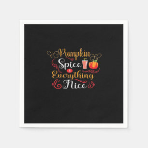 Guardanapo De Papel Pumpkin Spice Tudo Bela Lama Clássica