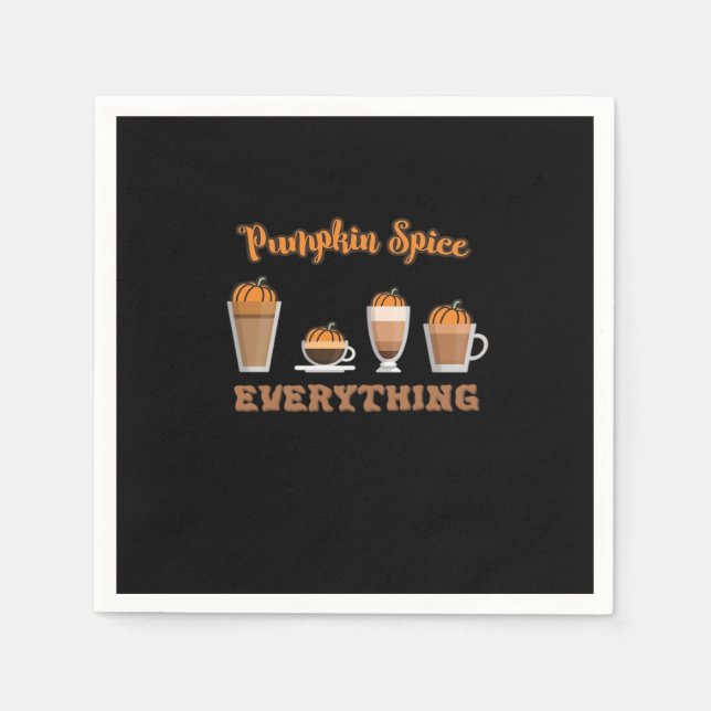Guardanapo De Papel Pumpkin Spice Tudo Coffee Essencial (Frente)