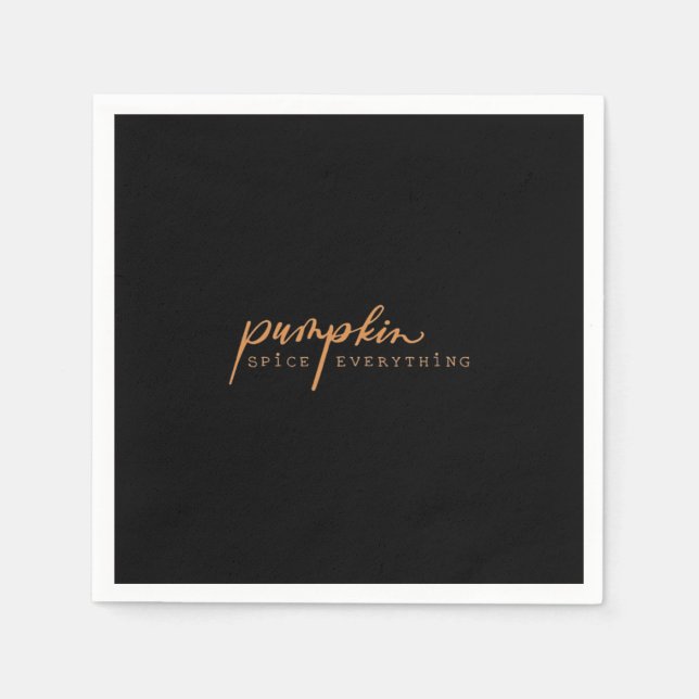 Guardanapo De Papel Pumpkin Spice Tudo Essencial Engraçado e Viral D (Frente)