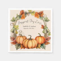 Pumpkin Wedktail Napkins