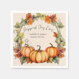 Guardanapo De Papel Pumpkin Wedktail Napkins