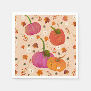 Guardanapo De Papel Pumpkins Fall Foles