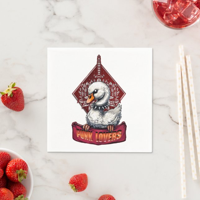 Guardanapo De Papel Punk Swan: O rebelde preso. (Insitu)