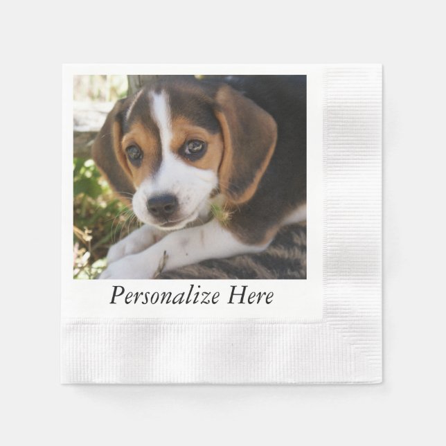 Guardanapo De Papel Puppy Beagles (Frente)