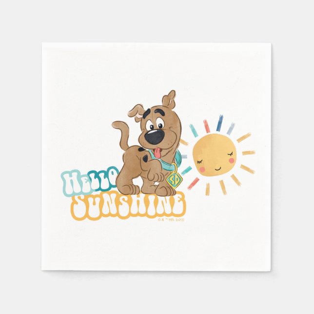 Guardanapo De Papel Puppy Scooby-Doo "Hello Sunshine" (Frente)