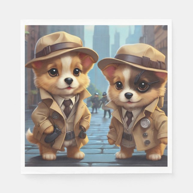 Guardanapo De Papel Pups do Partido Mistério (Frente)