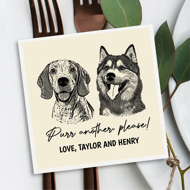 Guardanapo De Papel Purgue Outro Por Favor Personalizado Casamento De  (Criador carregado)