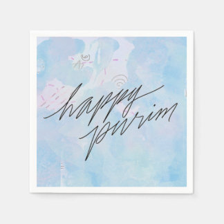 Guardanapo De Papel purificação feliz em azul-nuvem