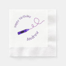 Purple Crayon Personalizado