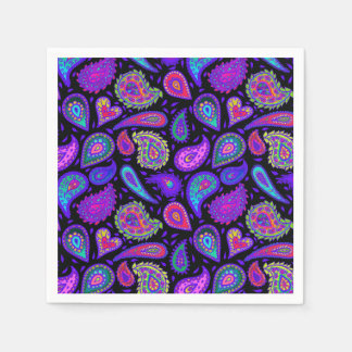 Guardanapo De Papel Purple Paisley perfeitamente Bonito