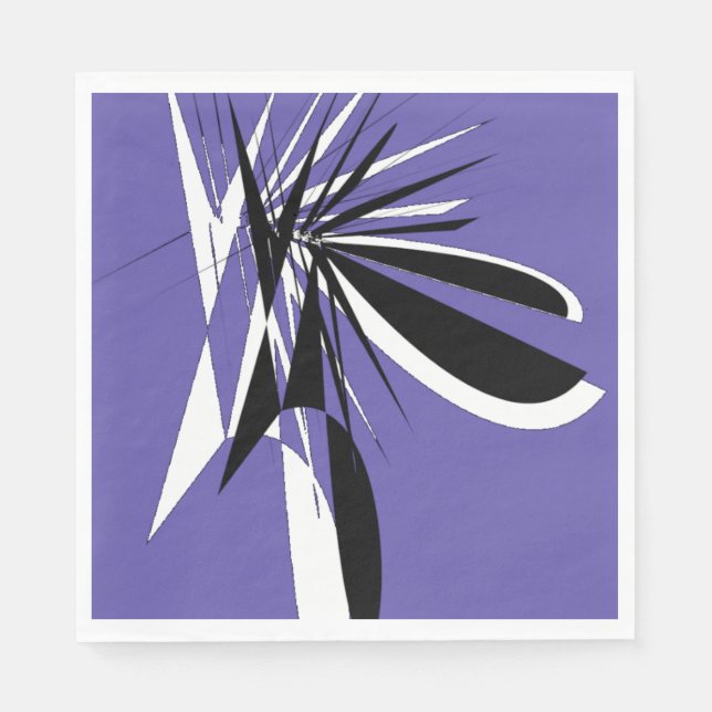 Guardanapo De Papel purple paper napkins  / serviette en papier (Frente)