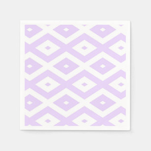 Guardanapo De Papel Púrpura e padrão de diamante branco