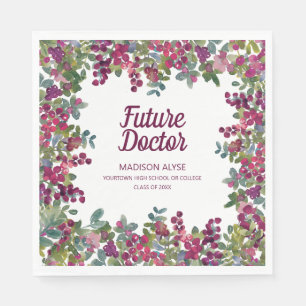 Guardanapo De Papel Púrpura Floral Greenerescência Futura Doutora Gr