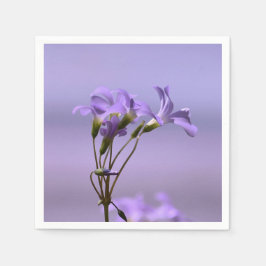 Guardanapo De Papel Púrpura Flores Papel Nápoles