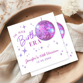 Guardanapo De Papel Púrpura Na Minha Era De Aniversário