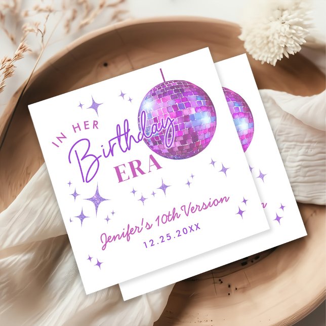 Guardanapo De Papel Púrpura Na Minha Era De Aniversário (Criador carregado)
