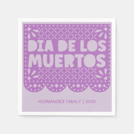 Guardanapo De Papel Púrpura personalizada de los Muertos Napkins
