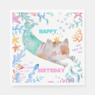 Guardanapo De Papel PurrMaid Birthday Napkin