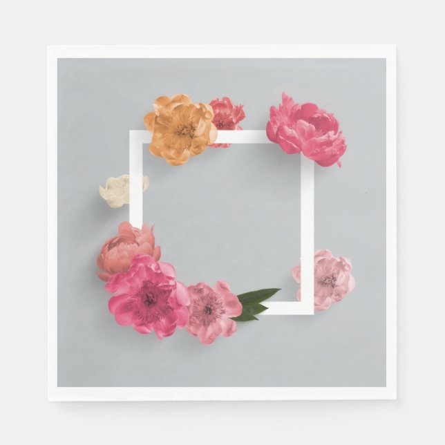 Guardanapo De Papel Quadro da Flor (Frente)