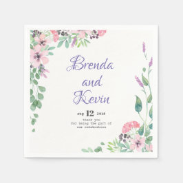 Guardanapo De Papel Quadro de Aquarelas Coloridas Modernas