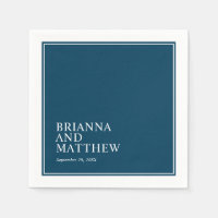 Quadro duplo clássico simples em azul e branco Mar