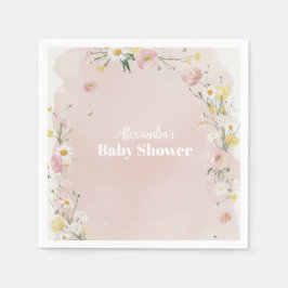 Guardanapo De Papel Quadro Floral de Flor Selvagem