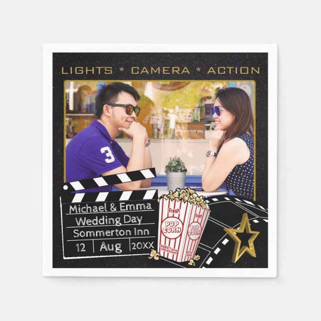 Guardanapo De Papel Quadro personalizado do Movie Star (Frente)