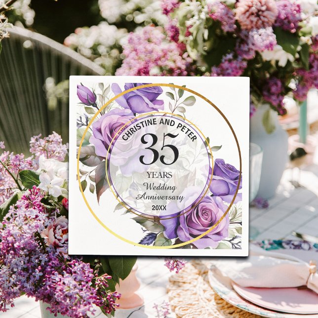 Guardanapo De Papel Qualquer Aniversário de Casamento (35) de Rosas de (Criador carregado)