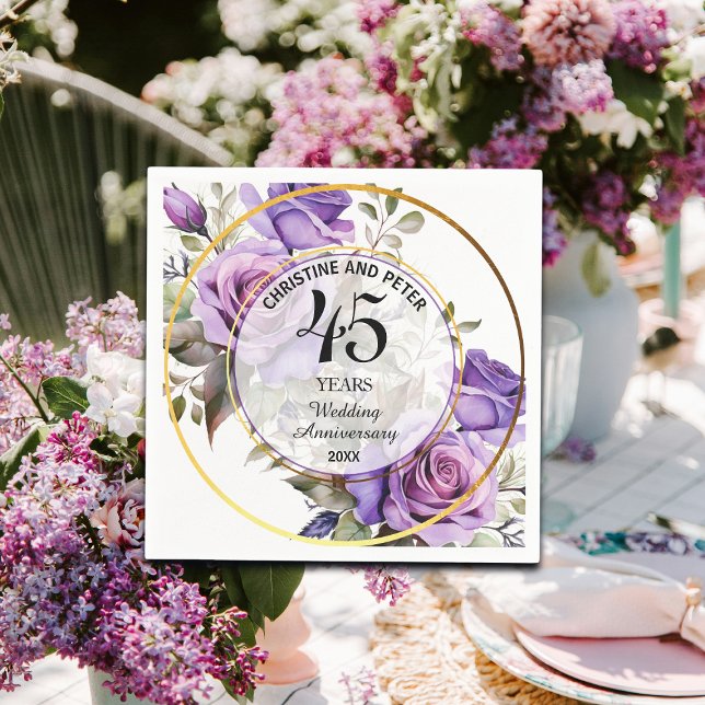 Guardanapo De Papel Qualquer Aniversário de Casamento (45) de Rosas de (Criador carregado)