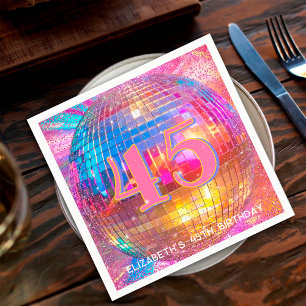 Guardanapo De Papel Qualquer Idade Bola de Discoteca Personalizada Bri