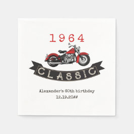 Guardanapo De Papel Qualquer Idade Vintage Classic Motorcycle Biker An