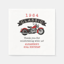 Guardanapo De Papel Qualquer Idade Vintage Classic Motorcycle Biker An