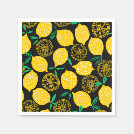 Guardanapo De Papel Quando A Vida Lhe Dá Limões Amarelo Sunny Lemon