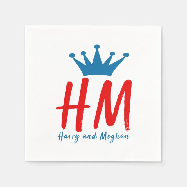 Guardanapo De Papel Quando Harry conheceu Meghan (Frente)