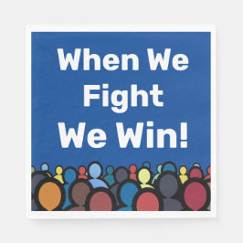 Guardanapo De Papel Quando Lutamos, Ganhamos Harris Walz