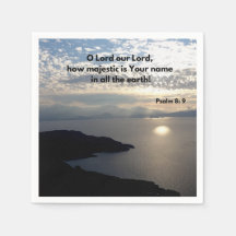 Quão Majestoso É Seu Nome Salm 8:9 Bíblia Verso