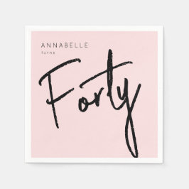 Guardanapo De Papel Quarenta e quarenta anos modernos