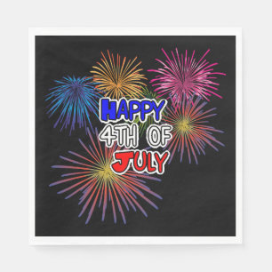 Guardanapo De Papel Quarto feliz do partido do Dia da Independência d