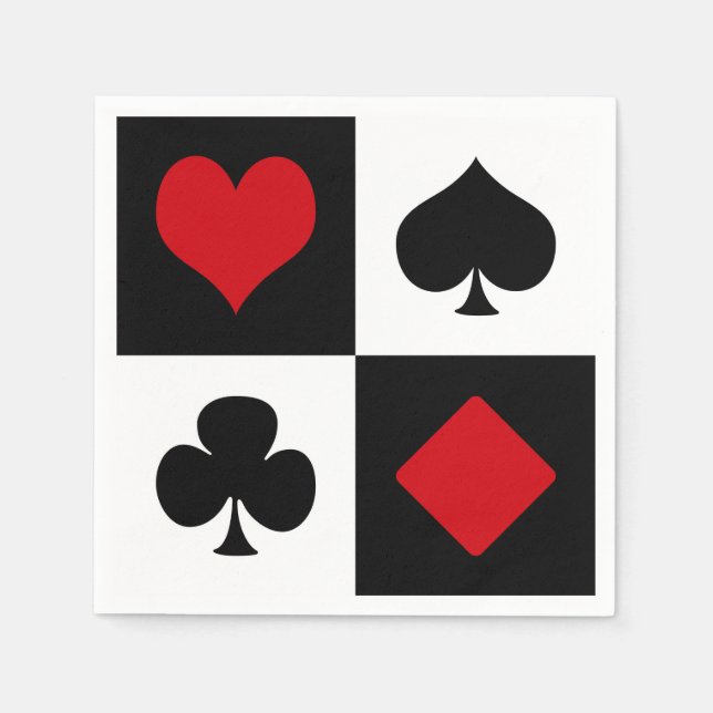 Guardanapo De Papel Quatro naipes de cartão (Frente)