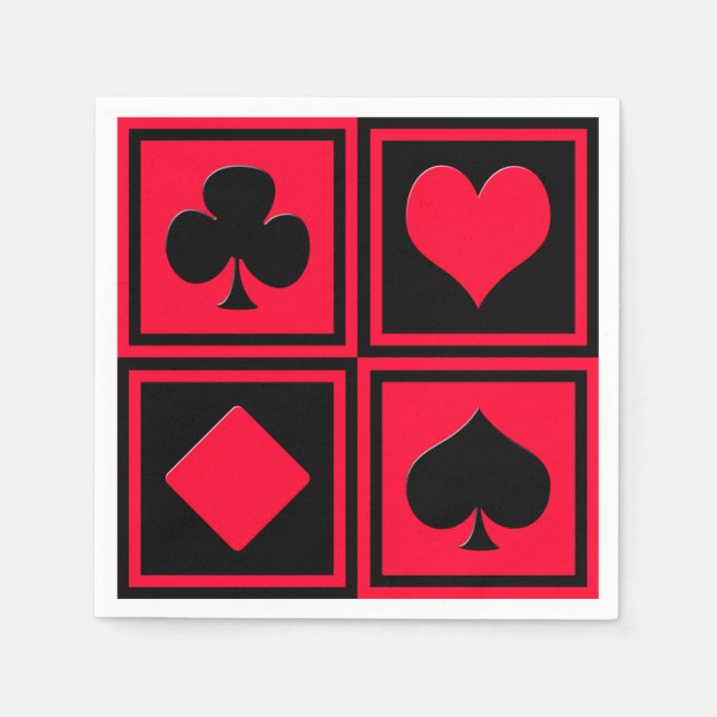 Guardanapo De Papel Quatro naipes de cartão (Frente)