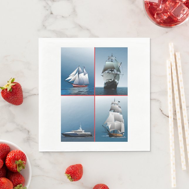 Guardanapo De Papel Quatro navios Papel Napkins (Criador carregado)