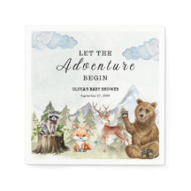 Que a aventura comece o Chá de fraldas do garoto d