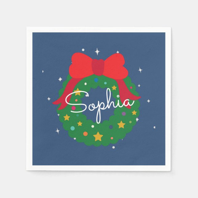 Guardanapo De Papel Que Belo Balão de Natal (Frente)