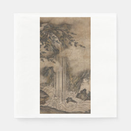 Guardanapo De Papel Quebra d'água (Arte da Paisagem Japonesa) (Kano Mo