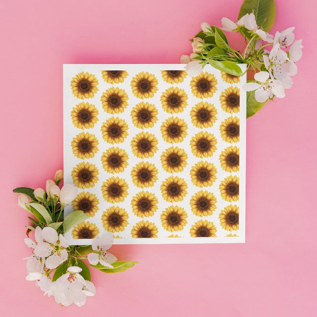 Guardanapo De Papel Queda Chá de fraldas de Sunflower (Criador carregado)