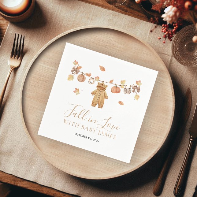 Guardanapo De Papel Queda no Chá de fraldas de queda de Boho Russo (Criador carregado)