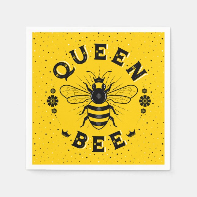 Guardanapo De Papel Queen Bee Party Napkins (Frente)