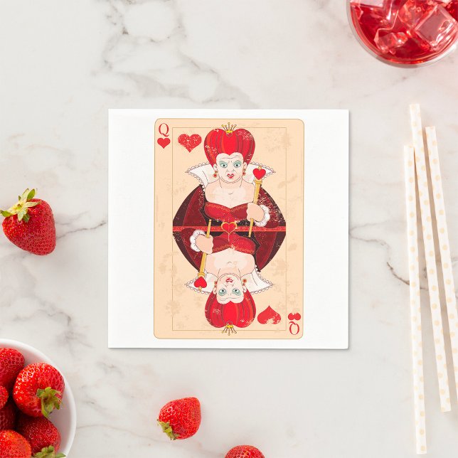 Guardanapo De Papel Queen Of Hearts Paper Napkins (Criador carregado)