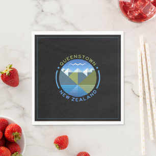 GUARDANAPO DE PAPEL QUEENSTOWN SUL ISLAND NEW ZEALAND NAPKIN