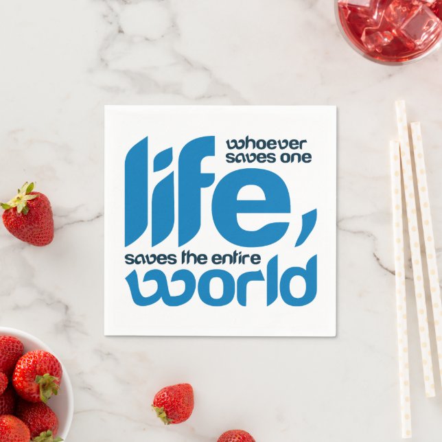 Guardanapo De Papel Quem salva uma vida (Insitu)